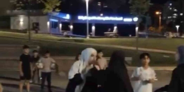 Kadınların tekme tokat kavgası kamerada