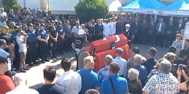 Kalp krizi sonucu vefat eden komiser için tören düzenlendi