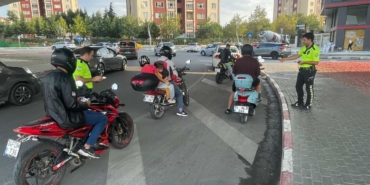 Kapaklı’da motosikletli sürücülere yönelik denetim sürüyor