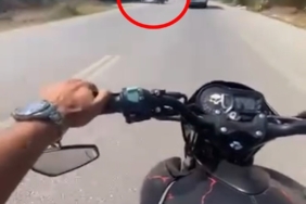 Kaza anı kask kamerasında