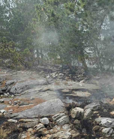 Kazdağları’nda yangına havadan müdahale sürüyor