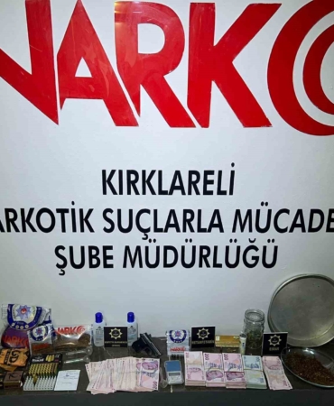 Kırklareli’nde uyuşturucu operasyonu: 3 tutuklama