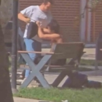 Kız arkadaşı herkesin gözü önünde böyle darp etti, ardından kaçtı