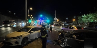 Kocaeli’nde zincirleme trafik kazası: 3 yaralı