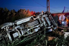 Kontrolden çıkan araç tarlaya uçtu: 1 ölü