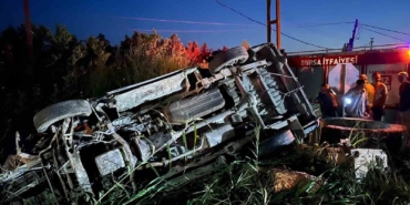 Kontrolden çıkan araç tarlaya uçtu: 1 ölü