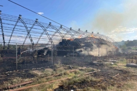 Koyun ağılı küle döndü