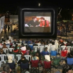 Küçükçekmece’de açık hava sinema günlerine yoğun ilgi