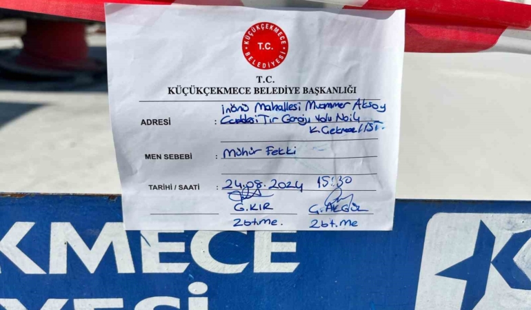 Küçükçekmece’de çevreyi kirleten beton santrali ikinci kez mühürlendi: 2 gözaltı