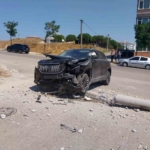 Motosikletle çarpışan Togg kullanılmaz hale geldi