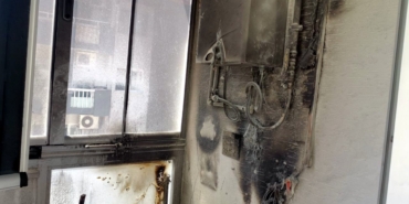 Mudanya’da apartman dairesinde çıkan yangın paniğe sebep oldu