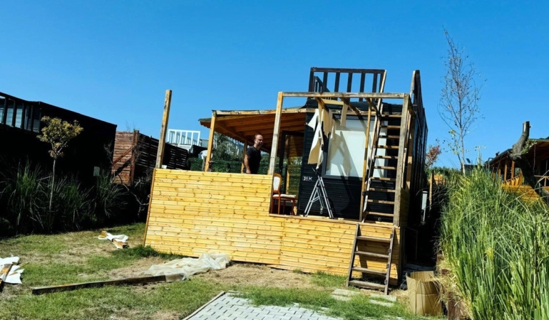 Mudanya’da tarım arazilerindeki Tiny House’lar yıkılıyor
