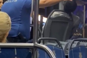 Otobüste sızan genci polis böyle uyandırdı: "Otel parası alacağız"