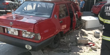 Otomobil ile kamyonet çarpıştı: 1 yaralı