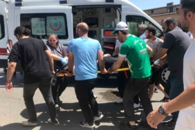 Otomobilin çarptığı yaya yaralandı