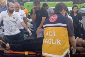 Otomobilin çarptığı yaya yaralandı