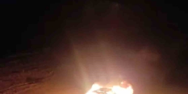 Park halindeki araç alev topuna döndü