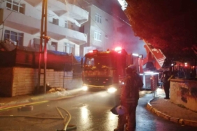 Pendik’te iki binanın çatısı alevlere teslim oldu