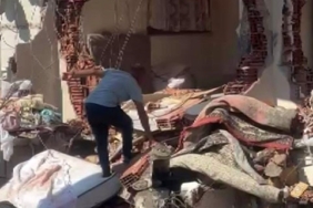 Pendik’te Türk bayrağını görünce yıkımı durdurdu