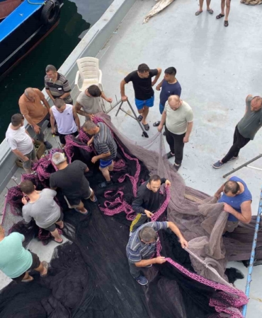 Sarıyer’de av sezonu öncesinde balıkçılar son hazırlıklarını yapıyor
