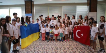 Savaş mağduru 50 Ukraynalı çocuk Büyükçekmece’de düzenlenen kampta buluştu