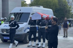 Şehit Polis Memuru Mustafa Peksoy için il emniyette cenaze töreni