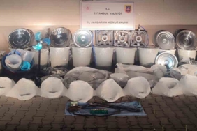 Silivri’de villada 1 ton 50 kilo uyuşturucu ele geçirildi