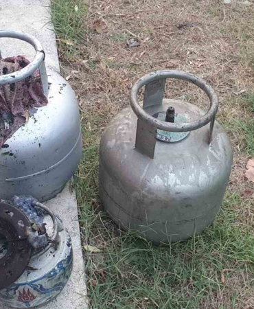 Susurluk’ta ev yangını; 1 yaralı