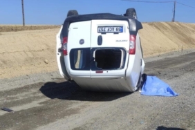 Takla atan araçta hayatını kaybetti