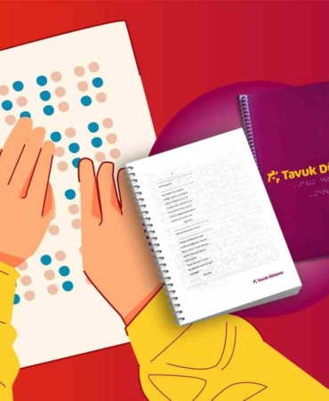 Tavuk Dünyası’ndan görme engelli misafirler için Braille alfabeli menü