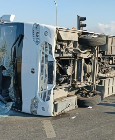 Tekirdağ’da işçi servisi kazası: 11 yaralı