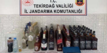 Tekirdağ’da kaçak içki operasyonu