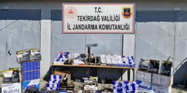Tekirdağ’da kaçak tütün operasyonu: 1 milyon 100 bin TL değerinde malzeme ele geçirildi