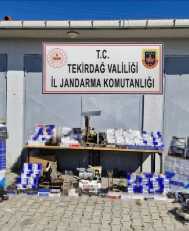 Tekirdağ’da kaçak tütün operasyonu: 1 milyon 100 bin TL değerinde malzeme ele geçirildi