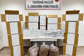 Tekirdağ’da kaçak tütün ve makaron operasyonu