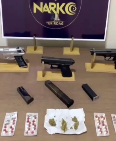 Tekirdağ’da uyuşturucu ve silah operasyonu: 3 kişi tutuklandı