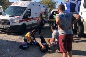 Tekirdağ’da yürek burkan kazada ayağı koptu
