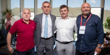 TFF 2. ve 3. Lig kulüp başkanlarından TFF Başkanı Hacıosmanoğlu’na ziyaret