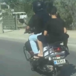 Trafikte hayrete düşüren yolcuklar kameraya yansıdı