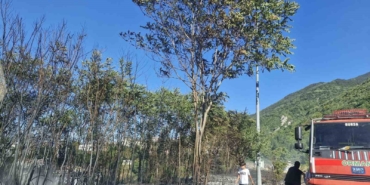 Uludağ eteklerindeki ormanlık alanda korkutan yangın