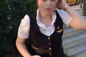 Üsküdar’da taksici ile hostes arasındaki tartışma kamerada