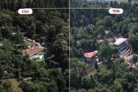 Vaniköy’deki kaçak inşaatın eski ve yeni haline ait görüntüler ortaya çıktı