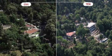 Vaniköy’deki kaçak inşaatın eski ve yeni haline ait görüntüler ortaya çıktı