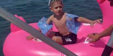 Yalova’da deniz simidiyle açıklara sürüklenen çocuk kurtarıldı