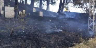 Yalova’da mezarlık yangını