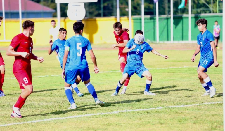17 Yaş Altı Futbol Takımı, Azerbaycan’ı 4-0 mağlup etti