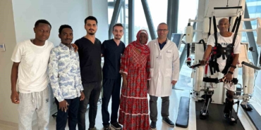 3 yıldır yürüyemeyen Afrikalı Djibi, Türkiye’de adım atmaya başladı