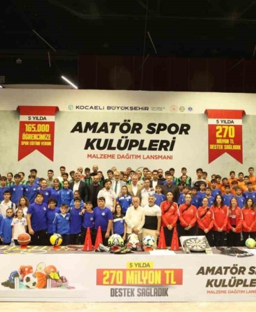 5 yılda 600 amatör spor kulübüne 270 milyon TL destek