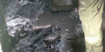 Apartman boşluğunda yangın