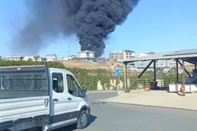 Arnavutköy’de otluk alanda çıkan yangın depoya sıçradı